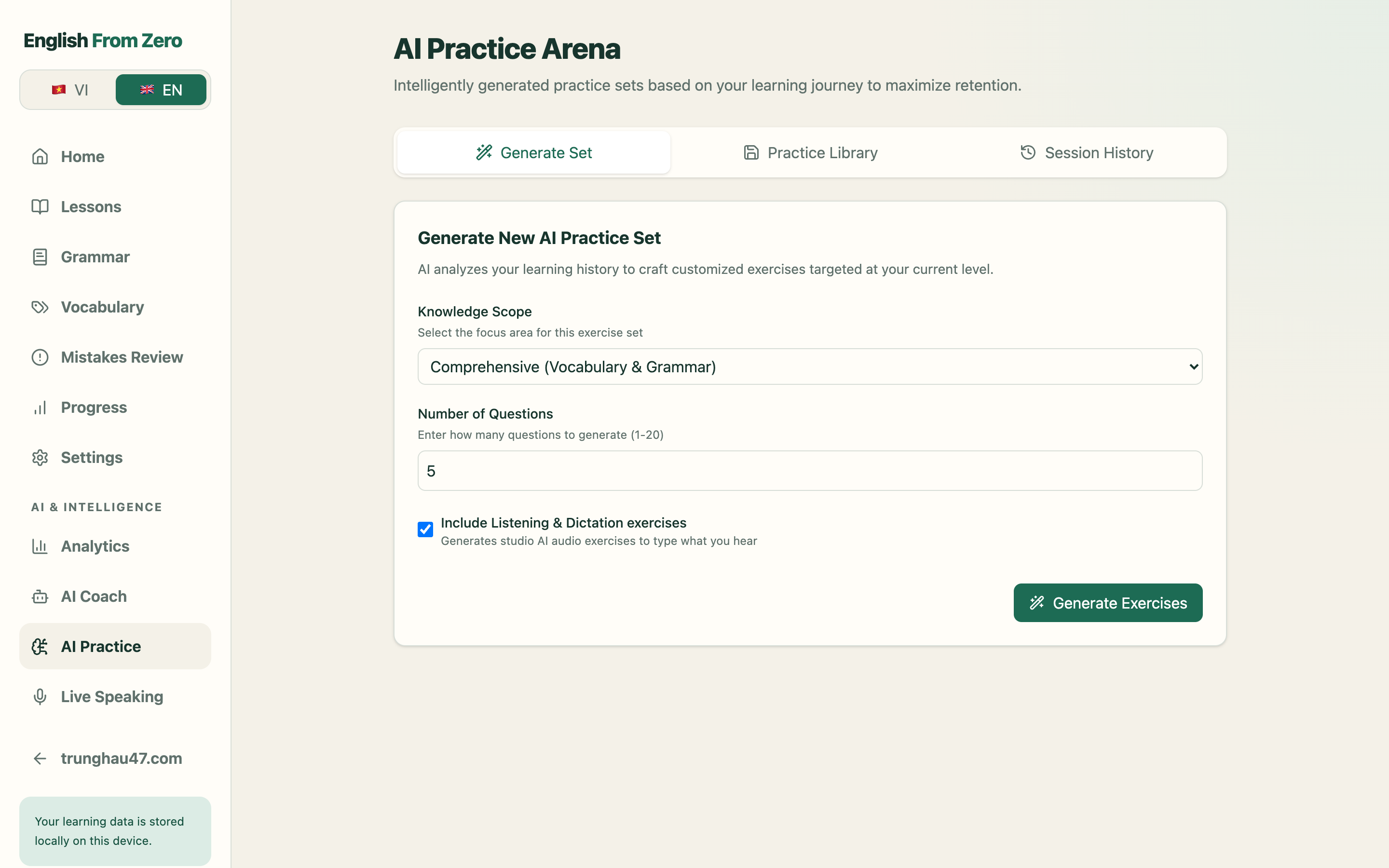 AI Practice Arena — Solving Adaptive Practice Sets Generated by Gemini AI